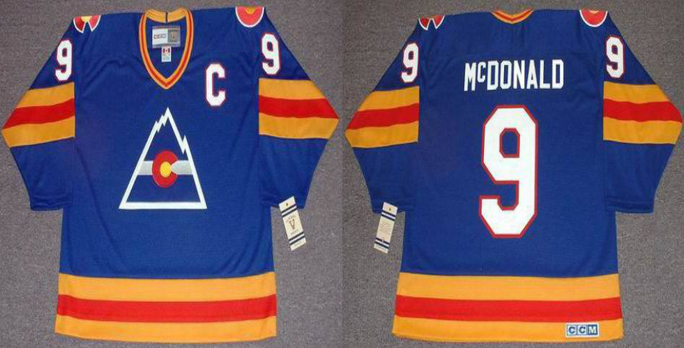 2019 Men Colorado Avalanche #9 McDonald blue CCM NHL jerseys->colorado avalanche->NHL Jersey